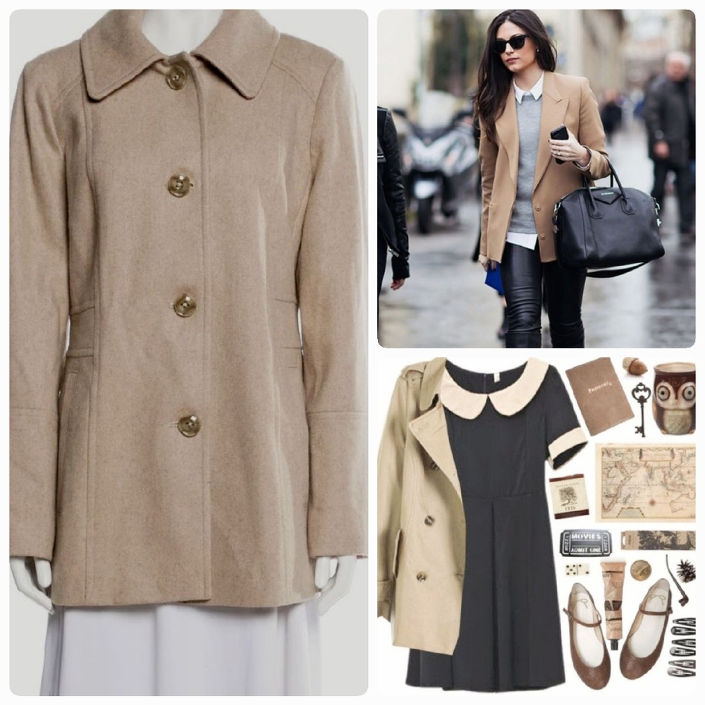 London Fog Felted Wool Academia Coat - Picture 3 of 8